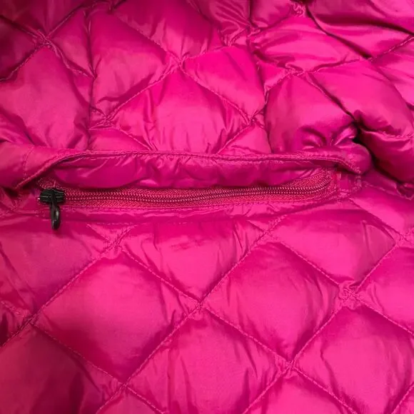 The North Face women’s hot pink Tyndall 550 Down mid-length puffer jacket Medium - Picture 9 of 16
